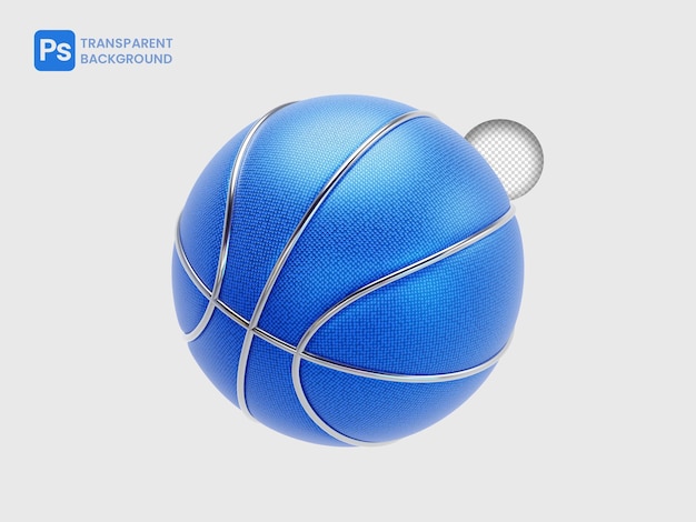 Basketball 3d mit durchsichtigem Hintergrund