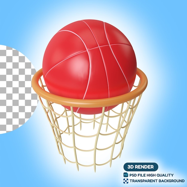 Basketball 3D-Render-Illustration