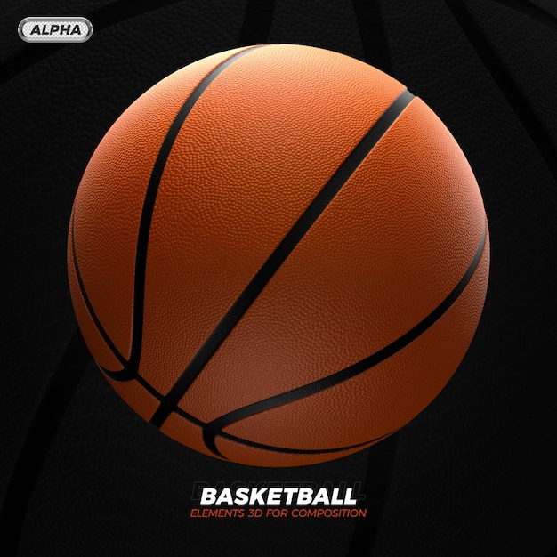 Basketball 3D-Rendering