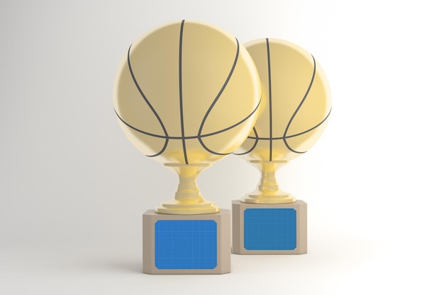 Basketball-Trophäen-Mockup