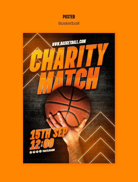 Basketball-Vorlage-Design