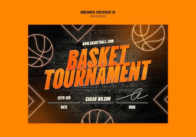 Basketball-Vorlage-Design