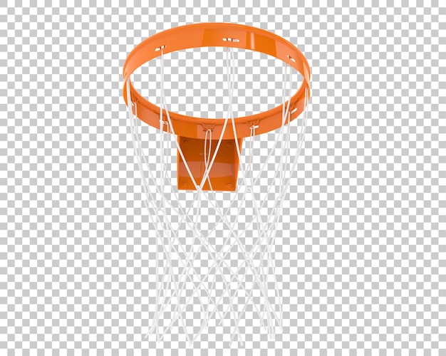 Basketballkorb auf transparentem hintergrund 3d-darstellung