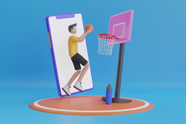 Basquete 3d no smartphone jogos de basquete online assista a um