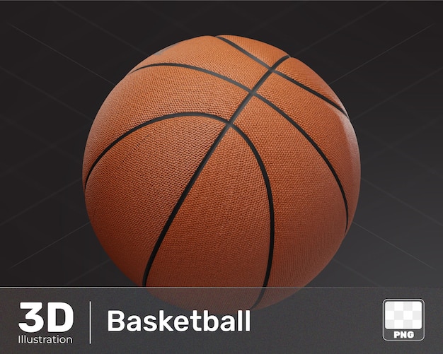 Basquetebol isolado em branco