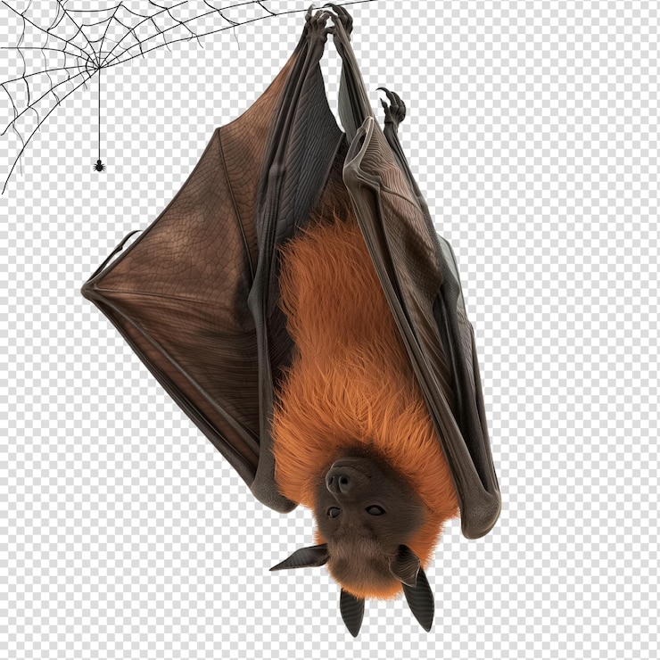 PSD bat for halloween png transparent