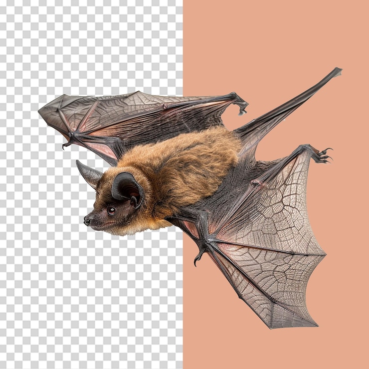 PSD bat png isolato su sfondo trasparente
