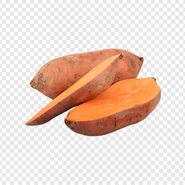 PSD batatas doces prontas para cozinhar