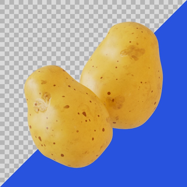 PSD batatas estilizadas em 3d