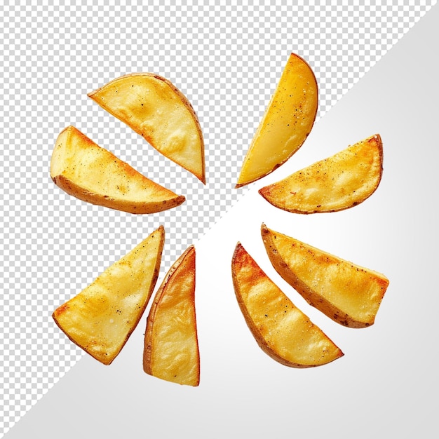 PSD batatas fritas isoladas em fundo branco