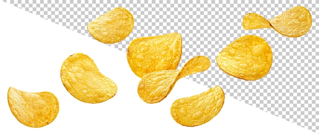 PSD batatas fritas naturais isoladas