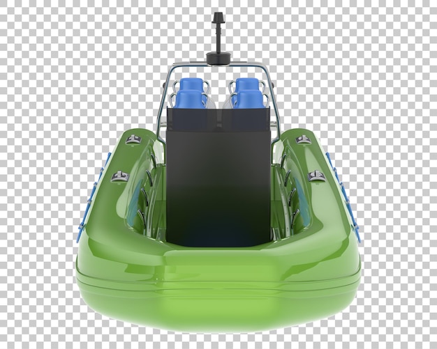 PSD bateau sur fond transparent illustration de rendu 3d