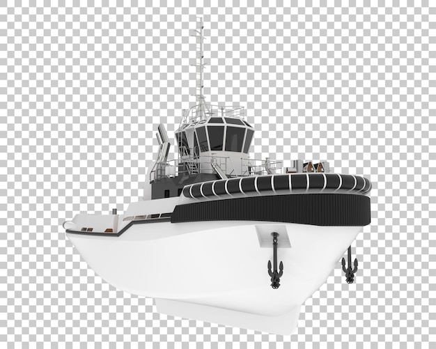 PSD bateau de pêche sur fond transparent illustration de rendu 3d