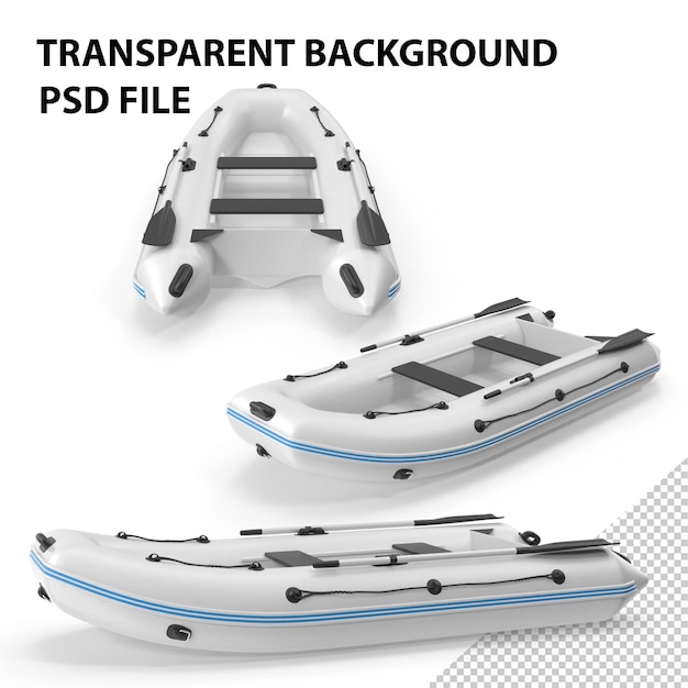 PSD bateau pneumatique png