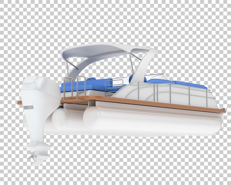 PSD bateau de vitesse sur fond transparent illustration de rendu 3d