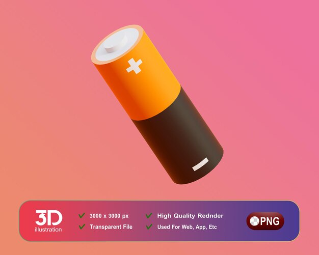 PSD bateria 3d