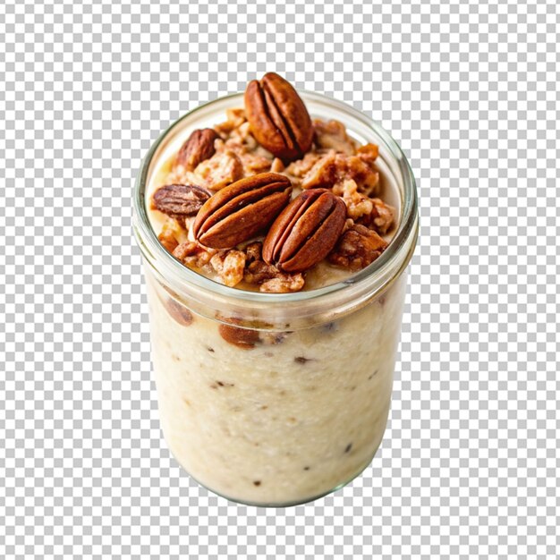 PSD batido de chocolate con granola para el desayuno