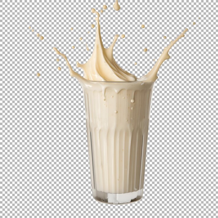 PSD un batido de vainilla con crema