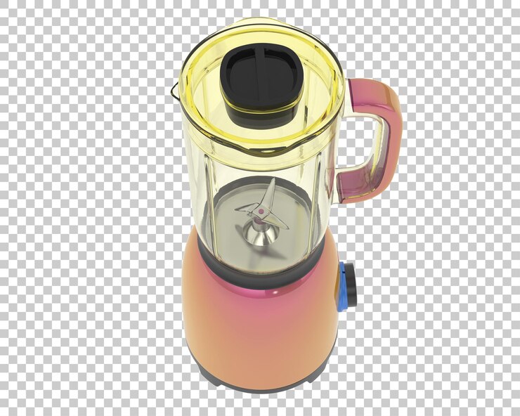 PSD batidora vintage sobre fondo transparente ilustración de renderizado 3d