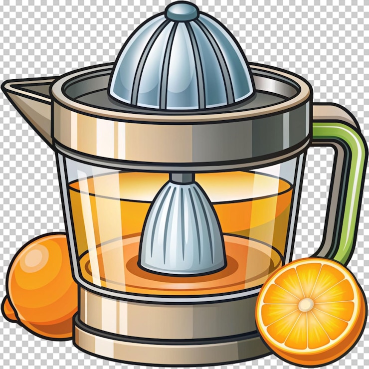 PSD batidos dibujados a mano en vaso de licuadora ilustración