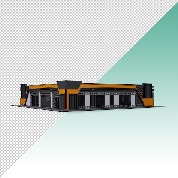 Bâtiment du club de divertissement isolé