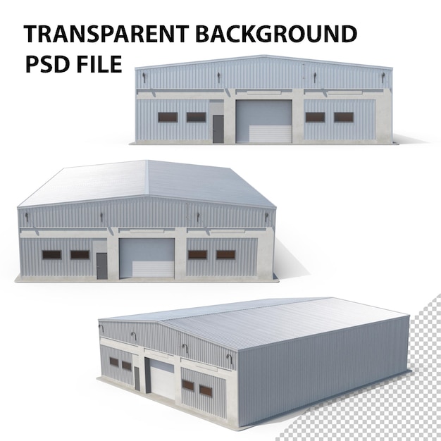 PSD bâtiment d'entrepôt png