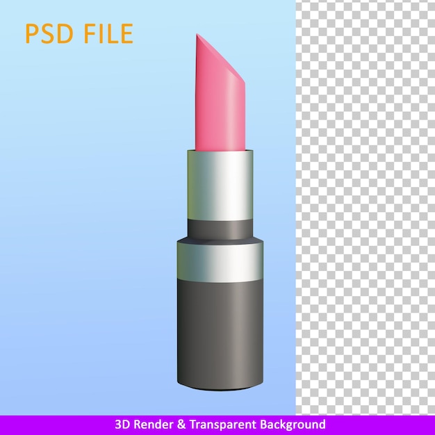 batom de ilustração de renderização 3D