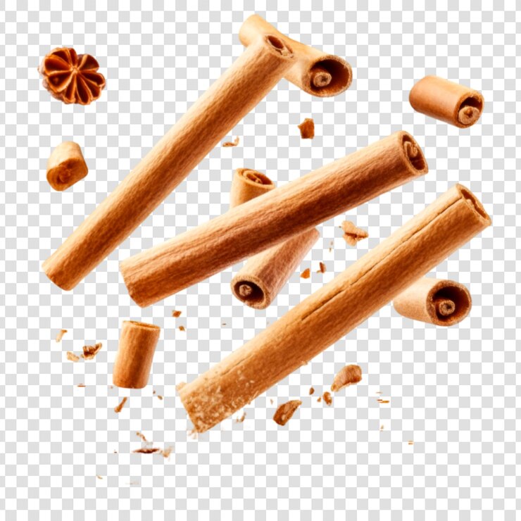 PSD des bâtons de cannelle et de l'anis étoilé explosion d'épices