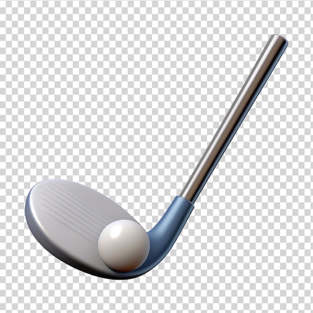 PSD batte de golf 3d isolée sur un fond transparent