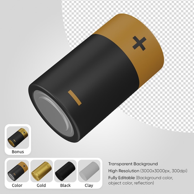 PSD batterie 3d