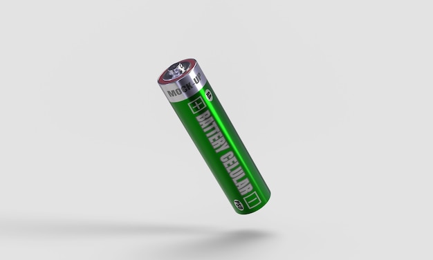 Batterie-mobilfunkmodell im 3d-render für produktdesign