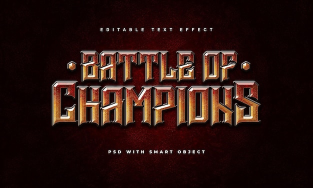 Battle of champions spieltexteffekt