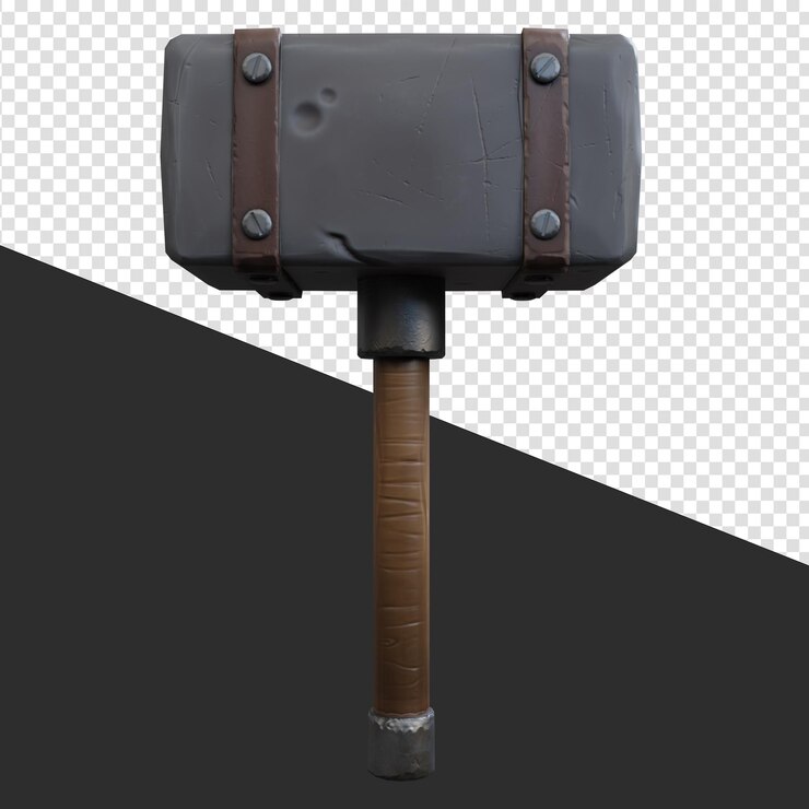 PSD battle sledgehammer renderização 3d