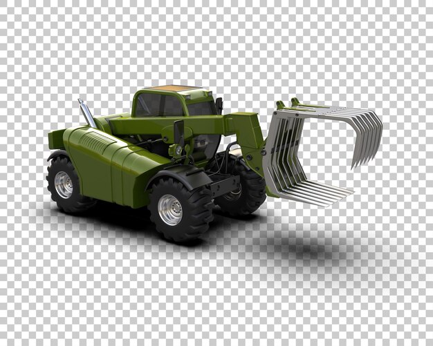 Baumschneidemaschine isoliert auf dem Hintergrund 3D-Rendering-Illustration