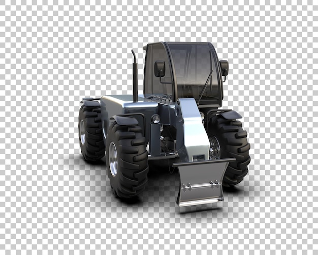 Baumschneidemaschine isoliert auf dem Hintergrund 3D-Rendering-Illustration