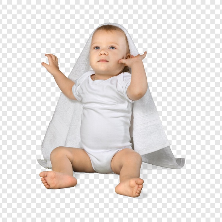 PSD bayi dibungkus handuk
