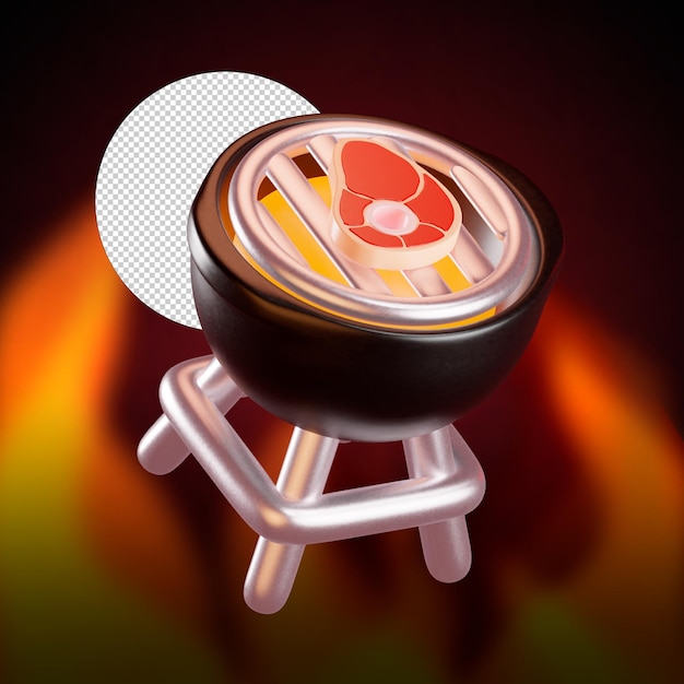 PSD bbq-party 3d-icon-set