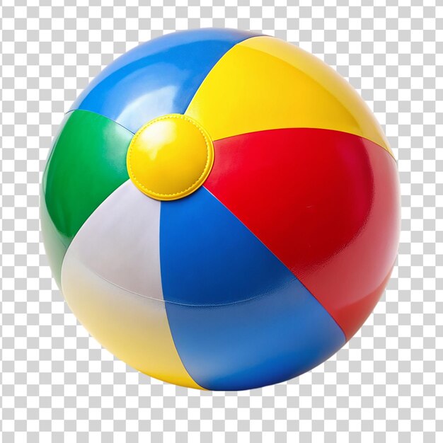 PSD beachball auf einem durchsichtigen hintergrund