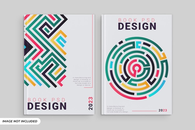 Bearbeitbare PSD-Vorlage für Buchcover-Mockup