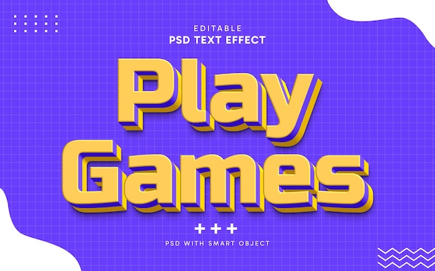Bearbeitbare Spiele-Text-Effekte