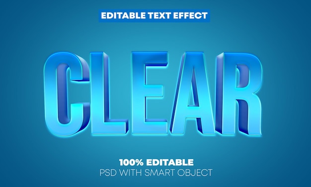 Bearbeitbare Texteffekt-Klartextstile