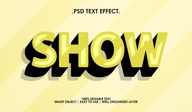 bearbeitbare Textstil-Effektshow