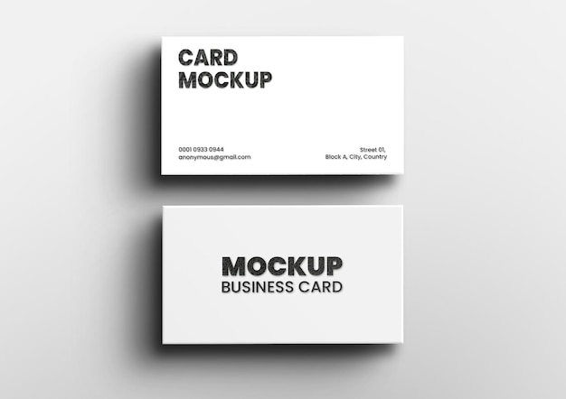 Bearbeitbare Visitenkarten-Mockup-PSD