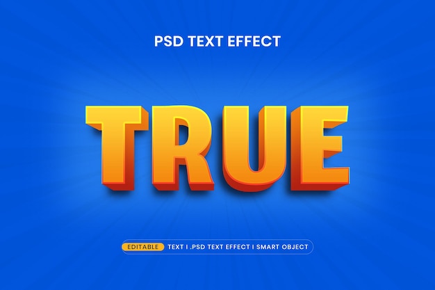 Bearbeitbarer 3D-Text-Effekt