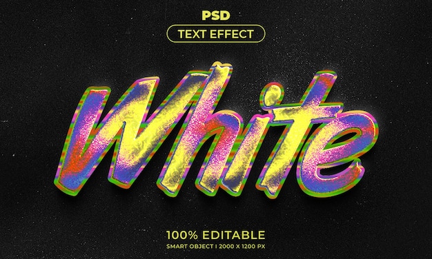 Bearbeitbarer 3D-Text und Logo-Effekt-Stil-Mockup mit dunklem abstrakten Hintergrund