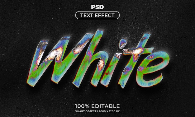 Bearbeitbarer 3d-text und logo-effekt-stil-mockup mit dunklem abstrakten hintergrund
