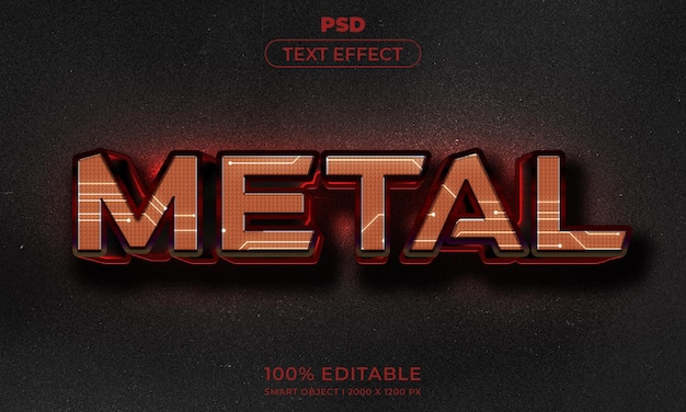 Bearbeitbarer 3D-Text und Logo-Effekt-Stil-Mockup mit dunklem abstrakten Hintergrund