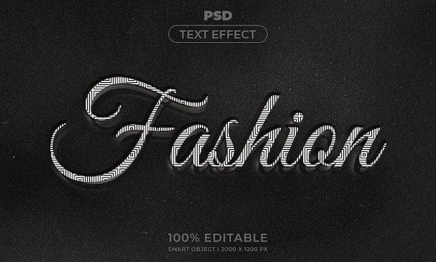 Bearbeitbarer 3D-Text und Logo-Effekt-Stil-Mockup mit dunklem abstrakten Hintergrund