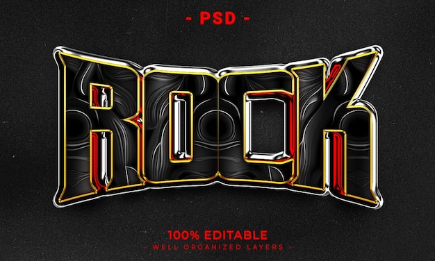 Bearbeitbarer 3d-text und logo-effekt-stil-mockup mit dunklem abstrakten hintergrund