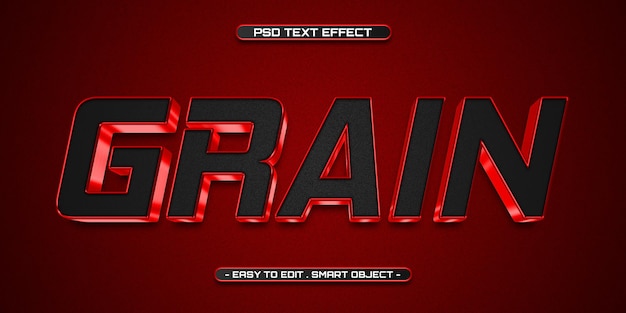 Bearbeitbarer 3D-Texteffekt im PSD-Format